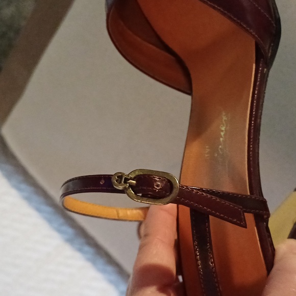 Etienne Aigner vintage leather slingback heels 10 N - Picture 8 of 17